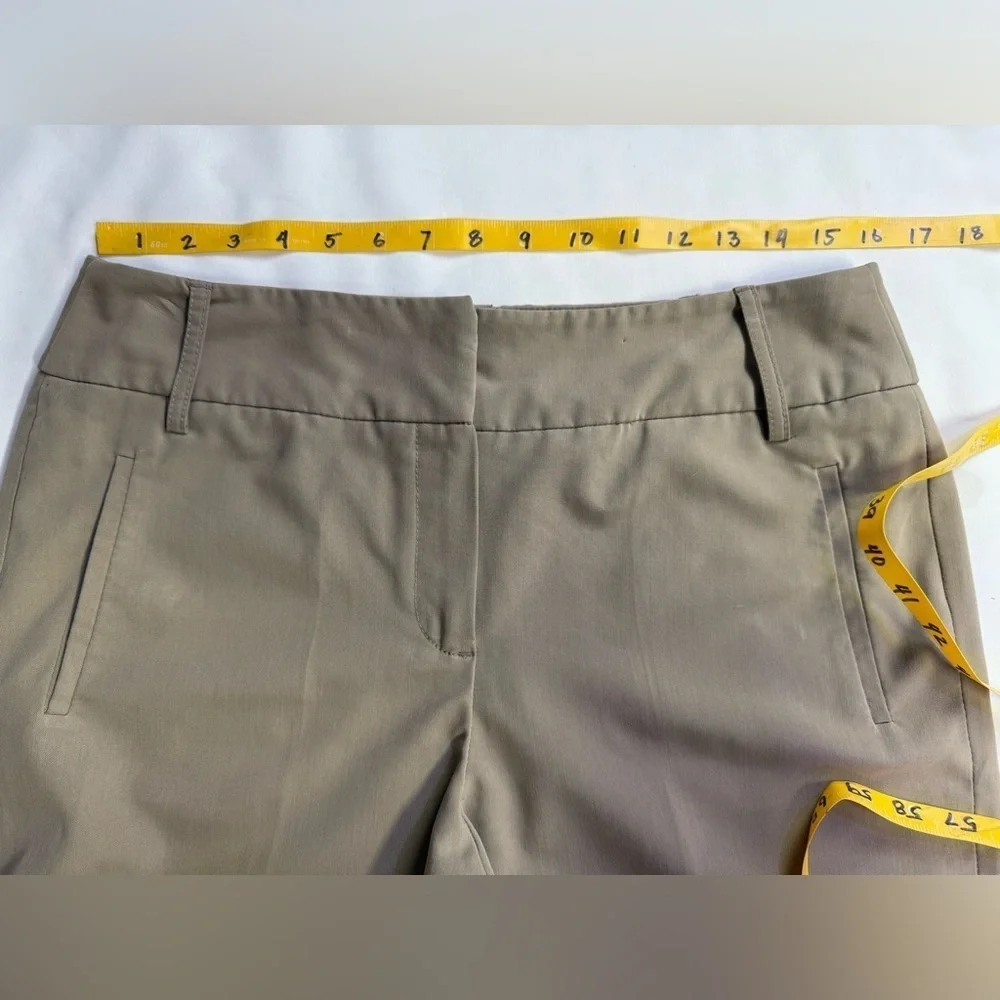 SANDRO Khaki cuff leg crop pants size 10 - Picture 5 of 12